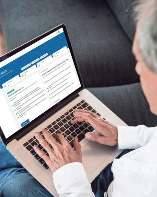 Interface da plataforma exclusiva para acompanhamento de casos em tempo real